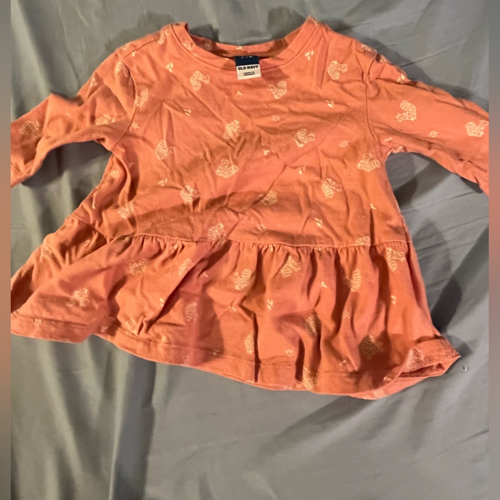 0-3 MONTH OLD NAVY LONG SLEEVE PINK DRESS